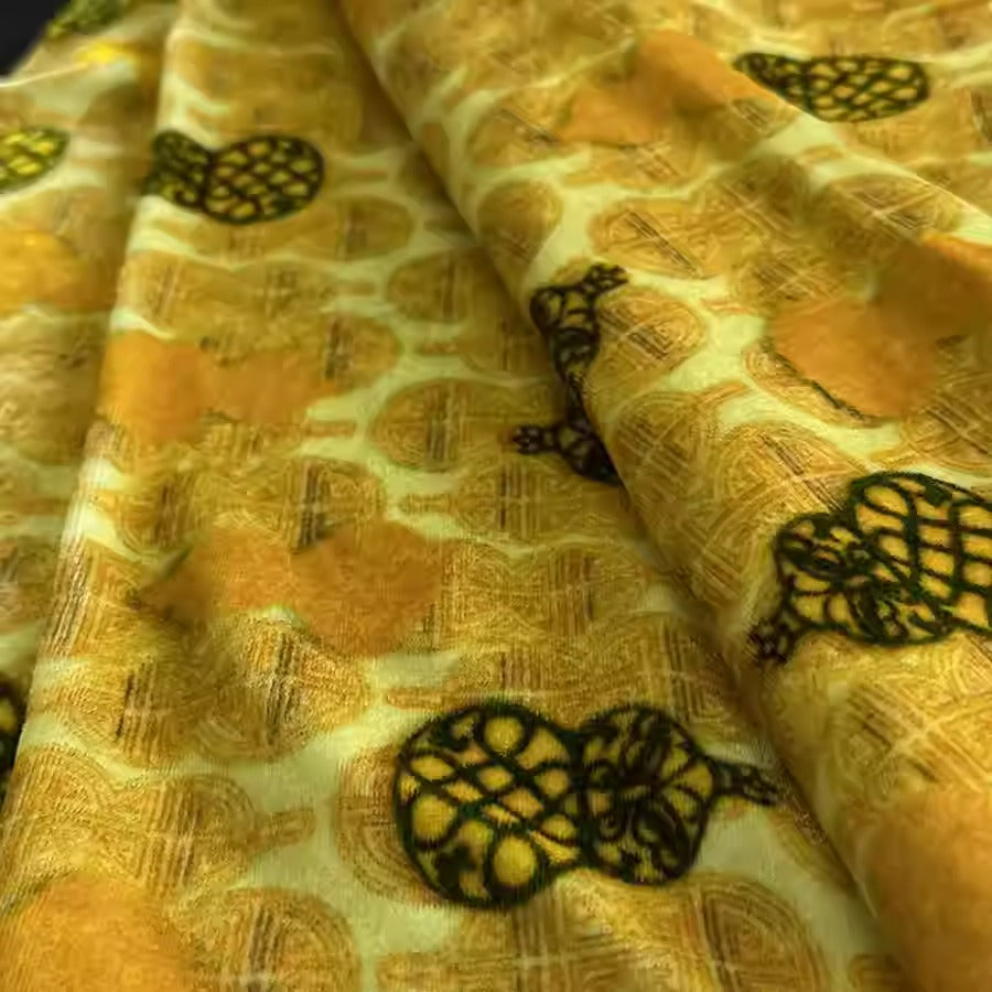 XYYHSR030 - Print Silk Velvet Fabric, 140cm wide by the Yard