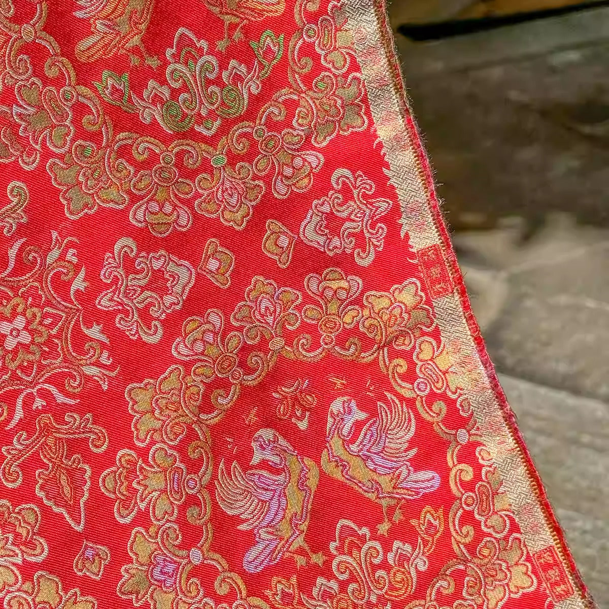 XYLDXSJ017 - Song Brocade 李德喜宋锦, 38 momme 70cm wide by the yard