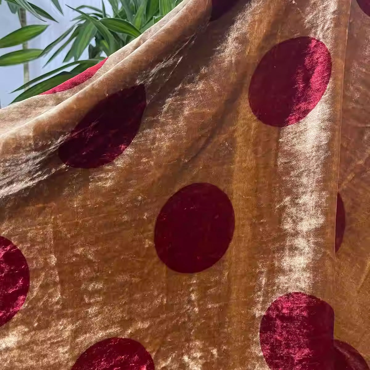 XYYHSR024 - Print Silk Velvet Fabric, 140cm wide by the Yard