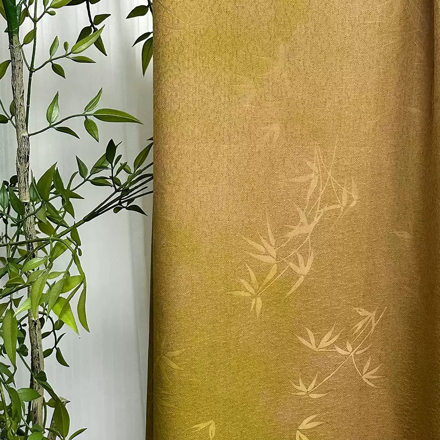 XYZYW - Plant dyed HongYunSha Silk fabric, Openwork HUALUO, 25 momme 110cm wide by the Yard