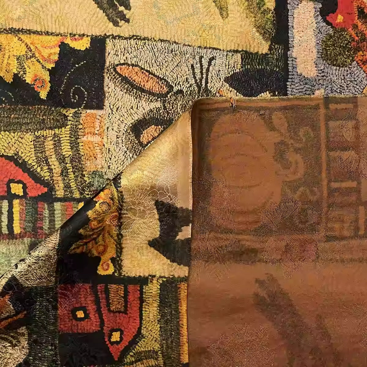 XYHYS 格林童话- Jacquard HUALUO Hongyunsha silk fabric, 26 momme openwork texture, 110cm by the Yard