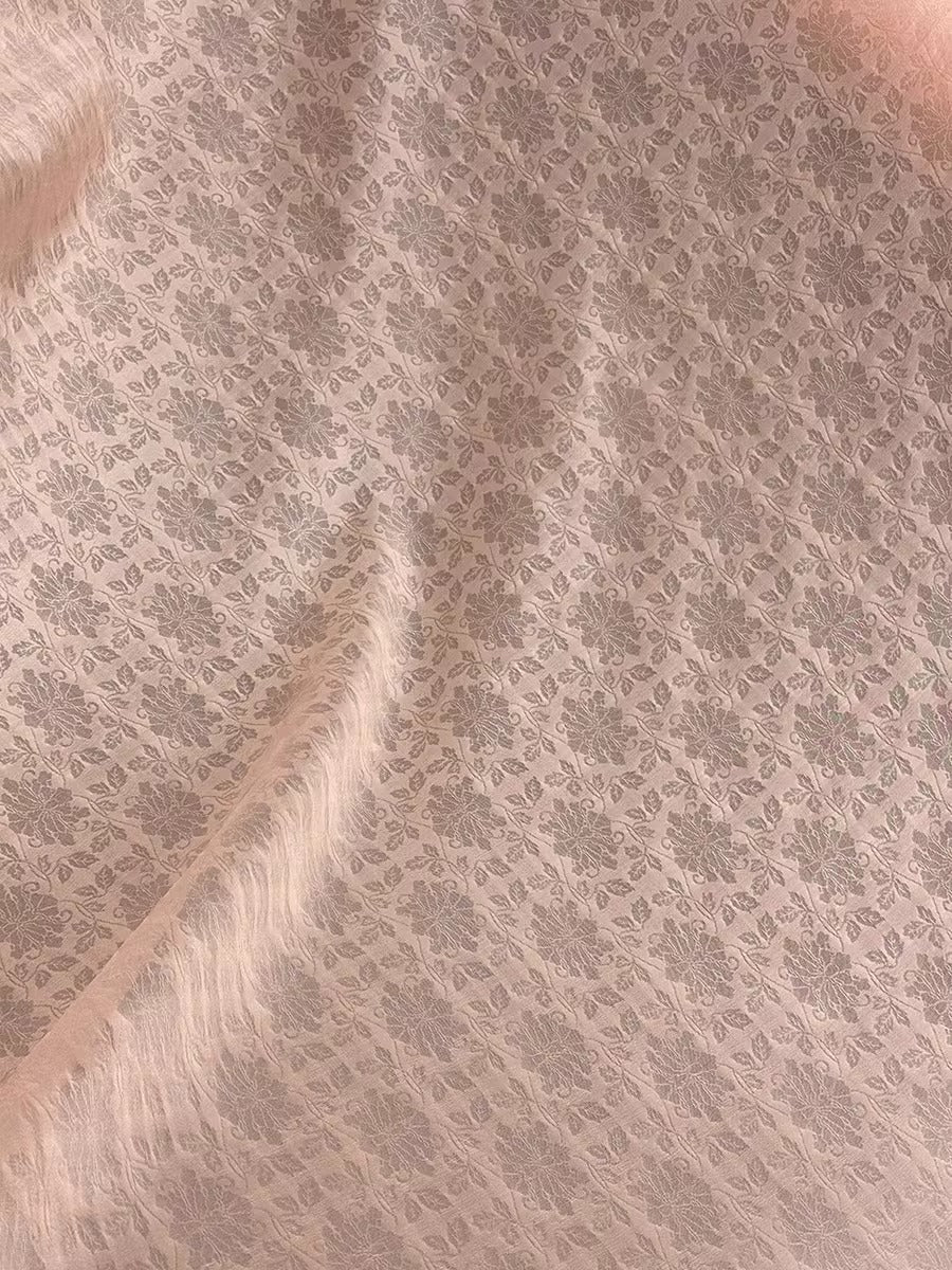 XYLN068 - Leno silk fabric, sheer and super light 100% silk,  15 momme 114cm wide by the yard