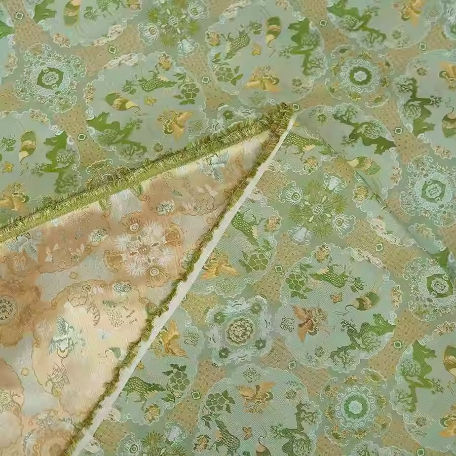 XYLDXSJ006 - Song Brocade 李德喜宋锦, 38 momme 140cm wide by the yard
