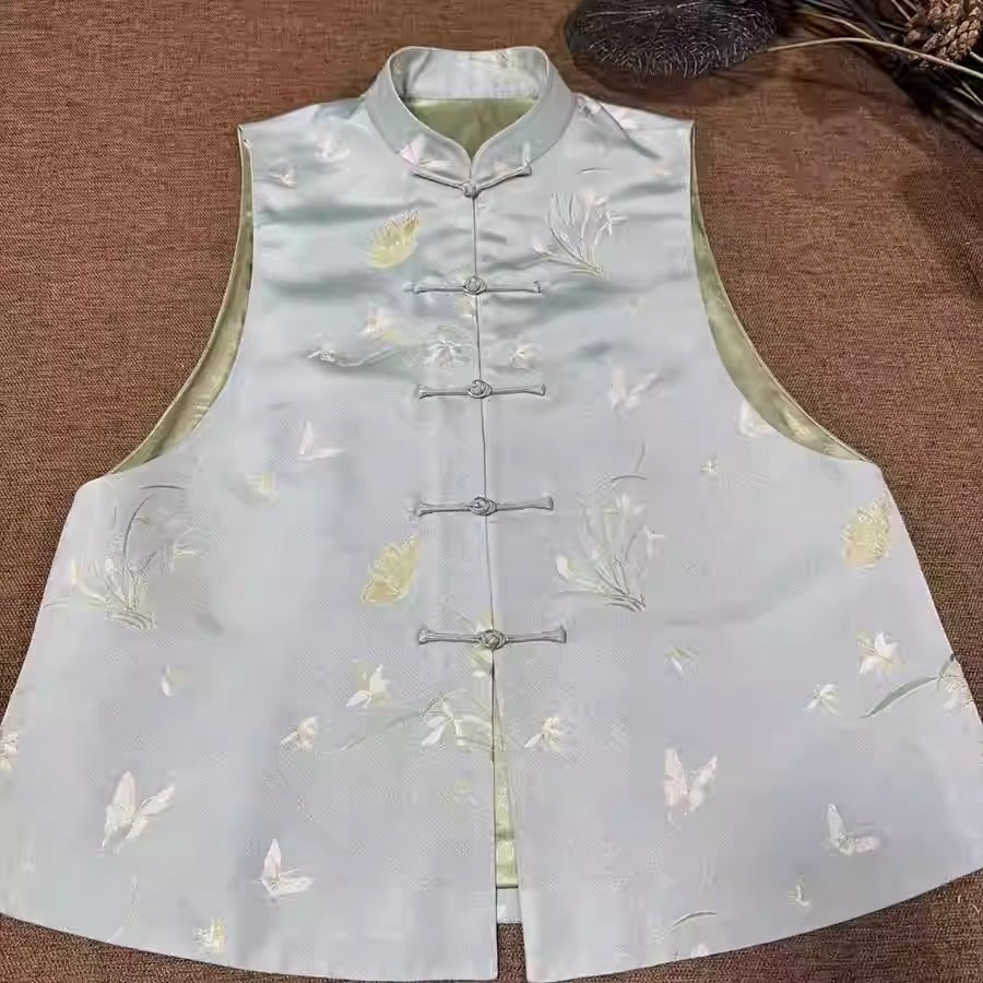 XYLDXSJ 兰花 - Gilt-Thread Song Brocade 织金宋锦, 38 momme 140cm wide by the yard