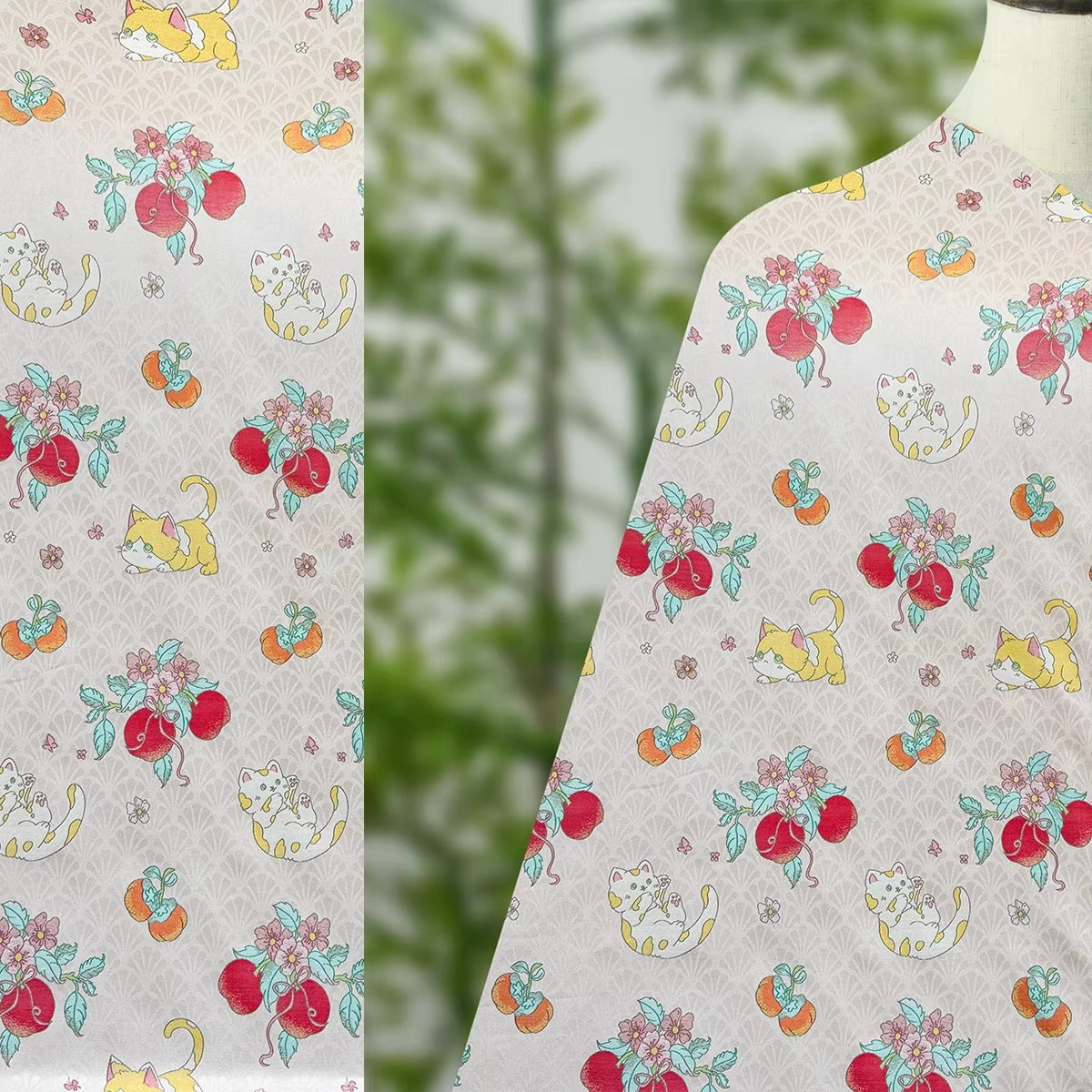 XYLDXSJ003 - Song Brocade 李德喜宋锦, 38 momme 140cm wide by the yard