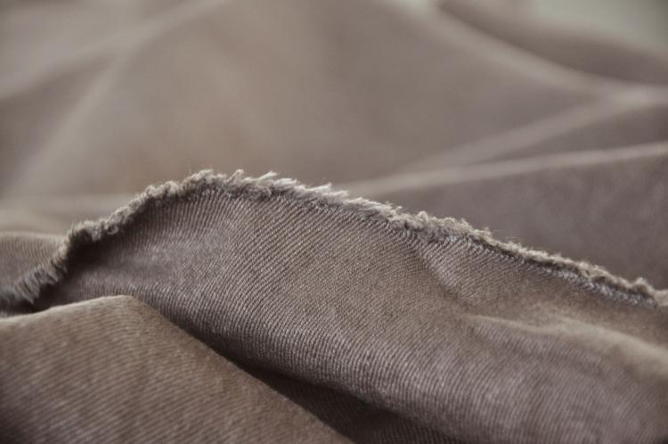 Plant-Dyed Brown plant-dyed brown cotton twill #Color_Plant-Dyed Brown
