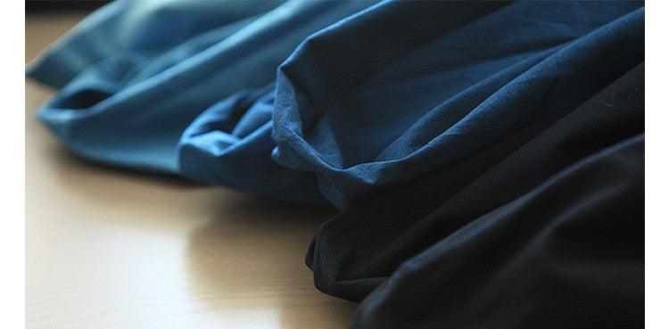 Indigo cotton fabric detail