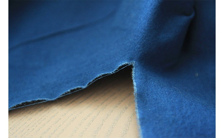 Indigo cotton fabric detail