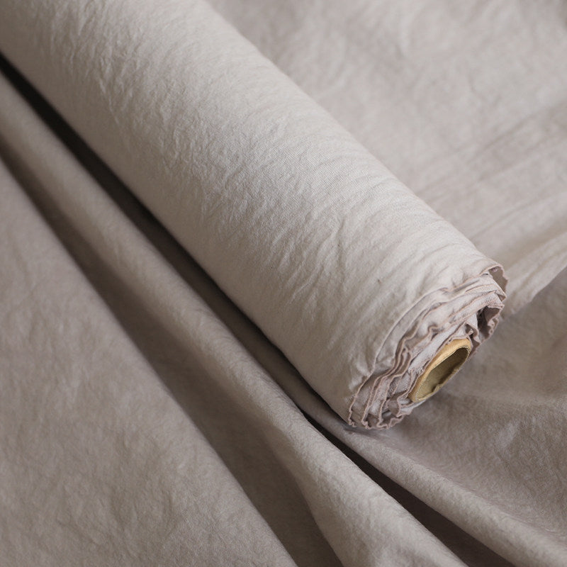 Imported sun-dried cotton nylon crinkle fabric - image 3