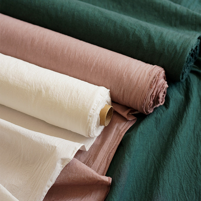 Japanese sun-dried linen cotton fabric - image 3