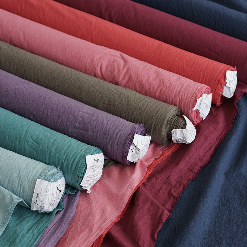 Japanese sun-dried linen cotton fabric - image 4