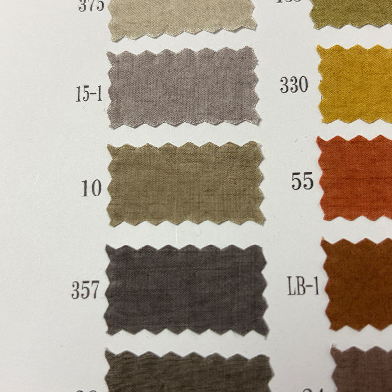 Japanese sun-dried linen cotton color reference
