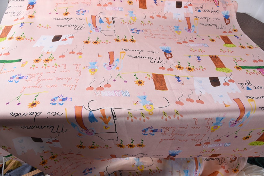 Digital painting Silk Organza Fabric, 55"/140cm 12mm, 100% Fine Silk structured organza Fabric for Summer Dresses,Blouse, Skirt, by the yard