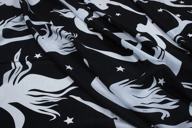 MEIRENYU - 16 momme Mermaid Print Silk Crepe de Chine Fabric - 140cm wide by the Yard