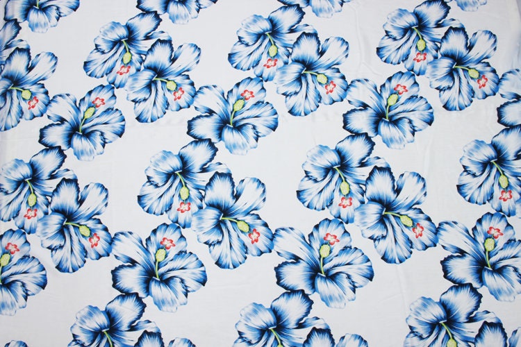 LANGMAN - 12 momme Floral Print Silk Crepe de Chine Fabric - 114cm wide by the Yard