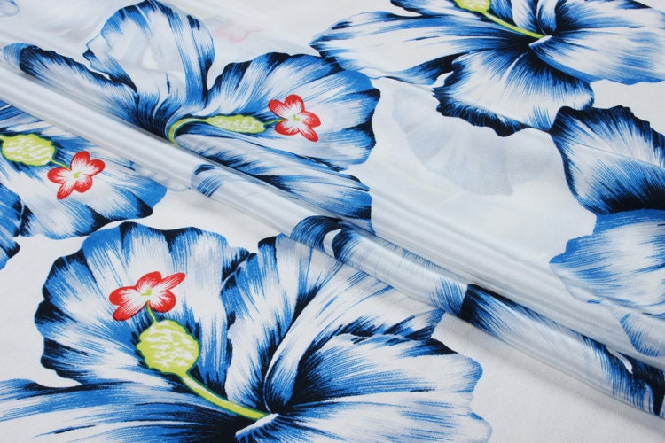 LANGMAN - 12 momme Floral Print Silk Crepe de Chine Fabric - 114cm wide by the Yard