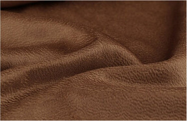 Deep Caramel Double Faced Water Corrugated Silk Cashmere Wool Fabric - By the Yard