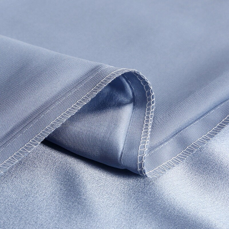 Soft Blue - 16 Momme 100% Silk Bedding 4pcs Suite