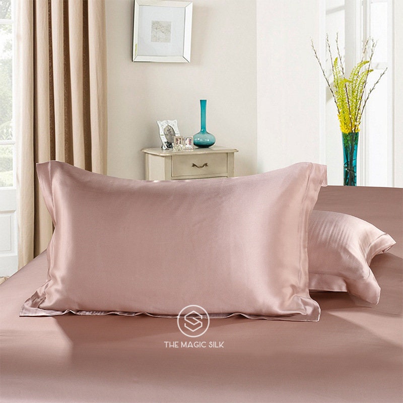 Anna Pink  - 16 Momme 100% Silk Bedding 4pcs Suite