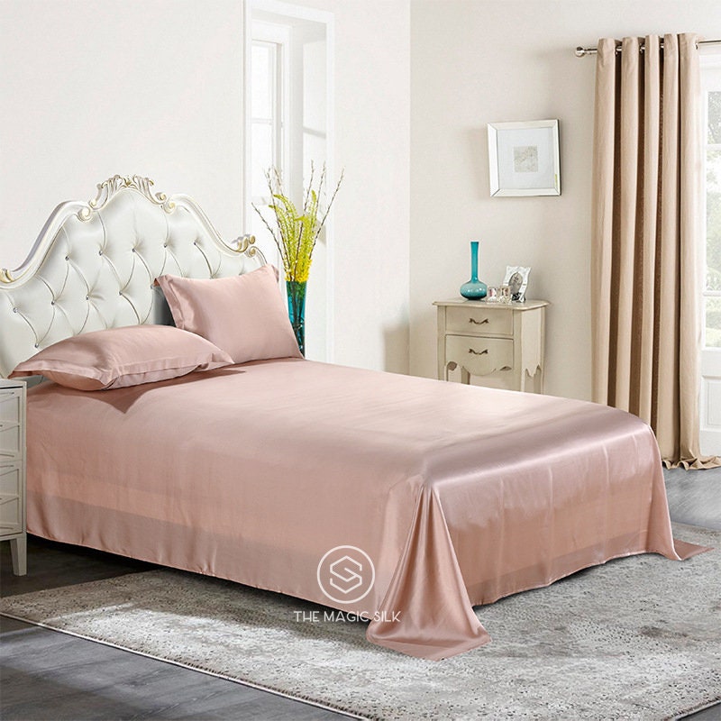 Anna Pink  - 16 Momme 100% Silk Bedding 4pcs Suite