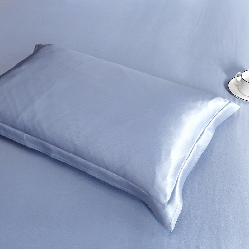 Soft Blue - 16 Momme 100% Silk Bedding 4pcs Suite