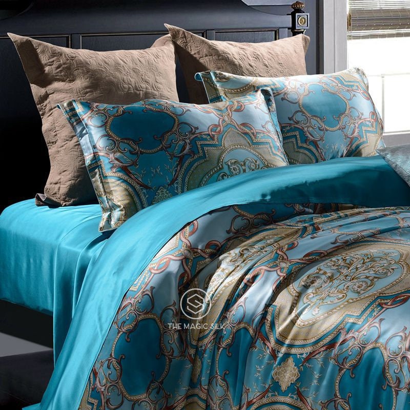 Queen Stylish  - 16 Momme 100% Silk Bedding 4pcs Suite