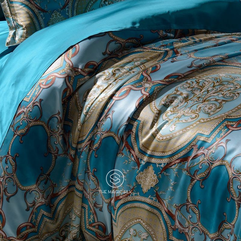 Queen Stylish  - 16 Momme 100% Silk Bedding 4pcs Suite