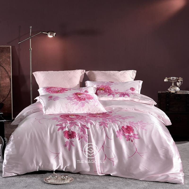 Pinky Queen  - 16 Momme 100% Silk Bedding 4pcs Suite