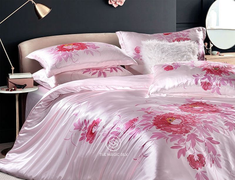 Pinky Queen  - 16 Momme 100% Silk Bedding 4pcs Suite