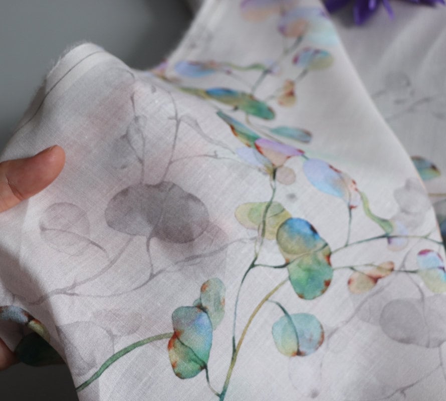 ZISITENG - Digital Printing 42 Thread Count Ramie Fabric - 140cm wide by the Yard