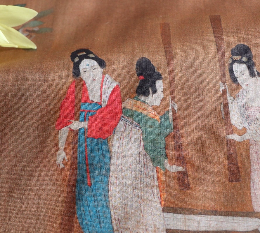 DAOLIANTU - Digital Printing Ramie Fabric-By the Yard