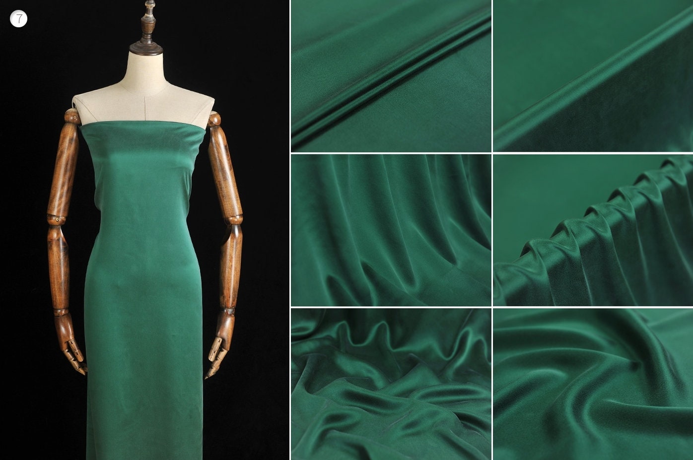 30mm Stone-Wash Pure Silk Satin 9 Colors Fabric By the Yard