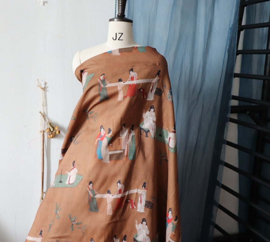 DAOLIANTU - Digital Printing Ramie Fabric-By the Yard