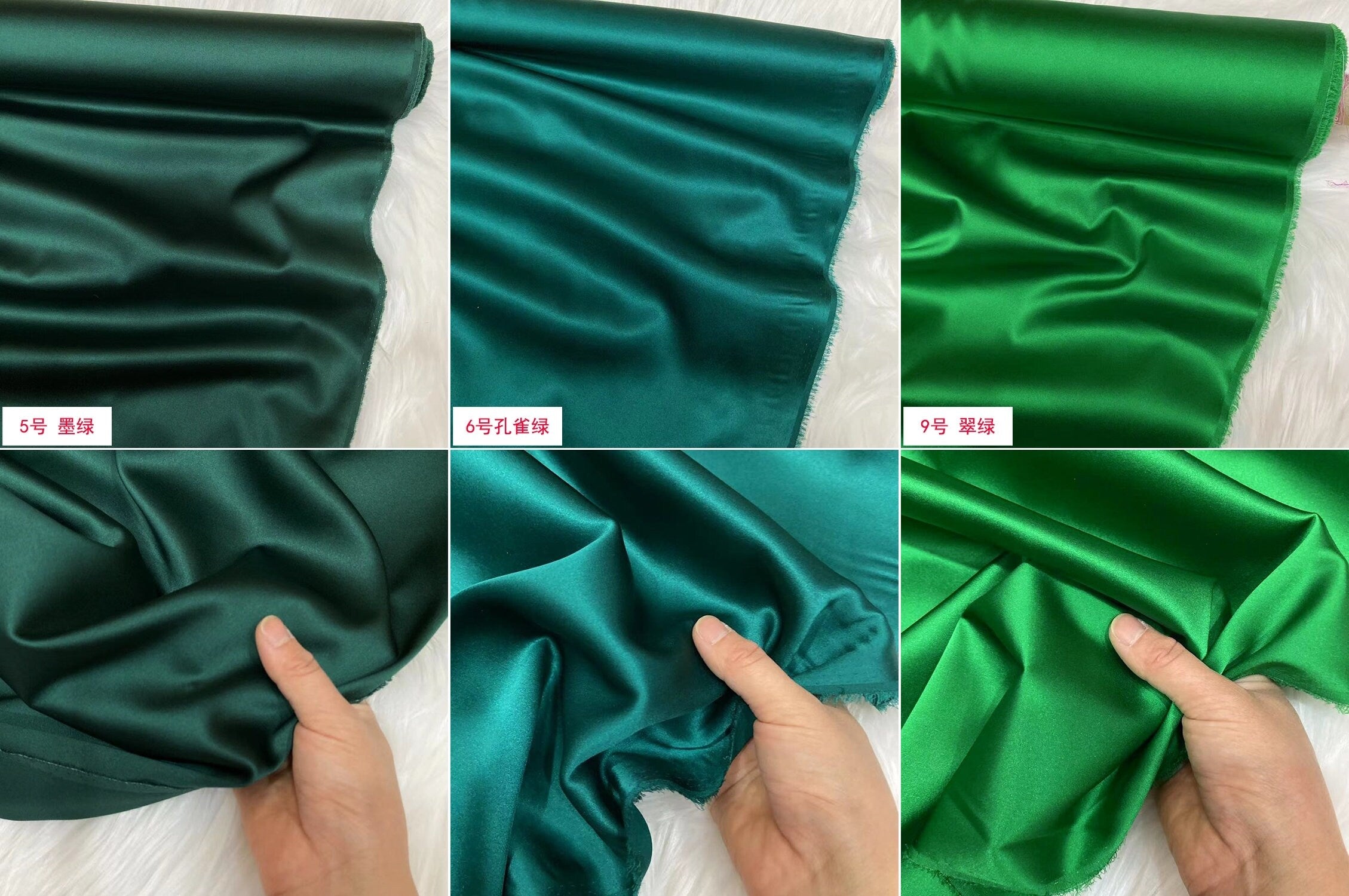 24 Multi Solid Colors 19 momme Stretch Silk Satin Fabric - 108cm wide by the Yard