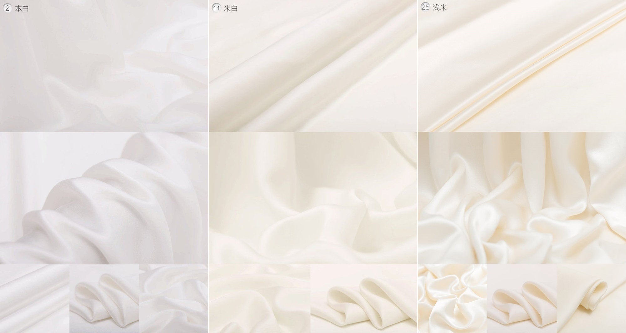 Stone-Wash Pure Silk Satin 24 Colors Fabric By the Yard