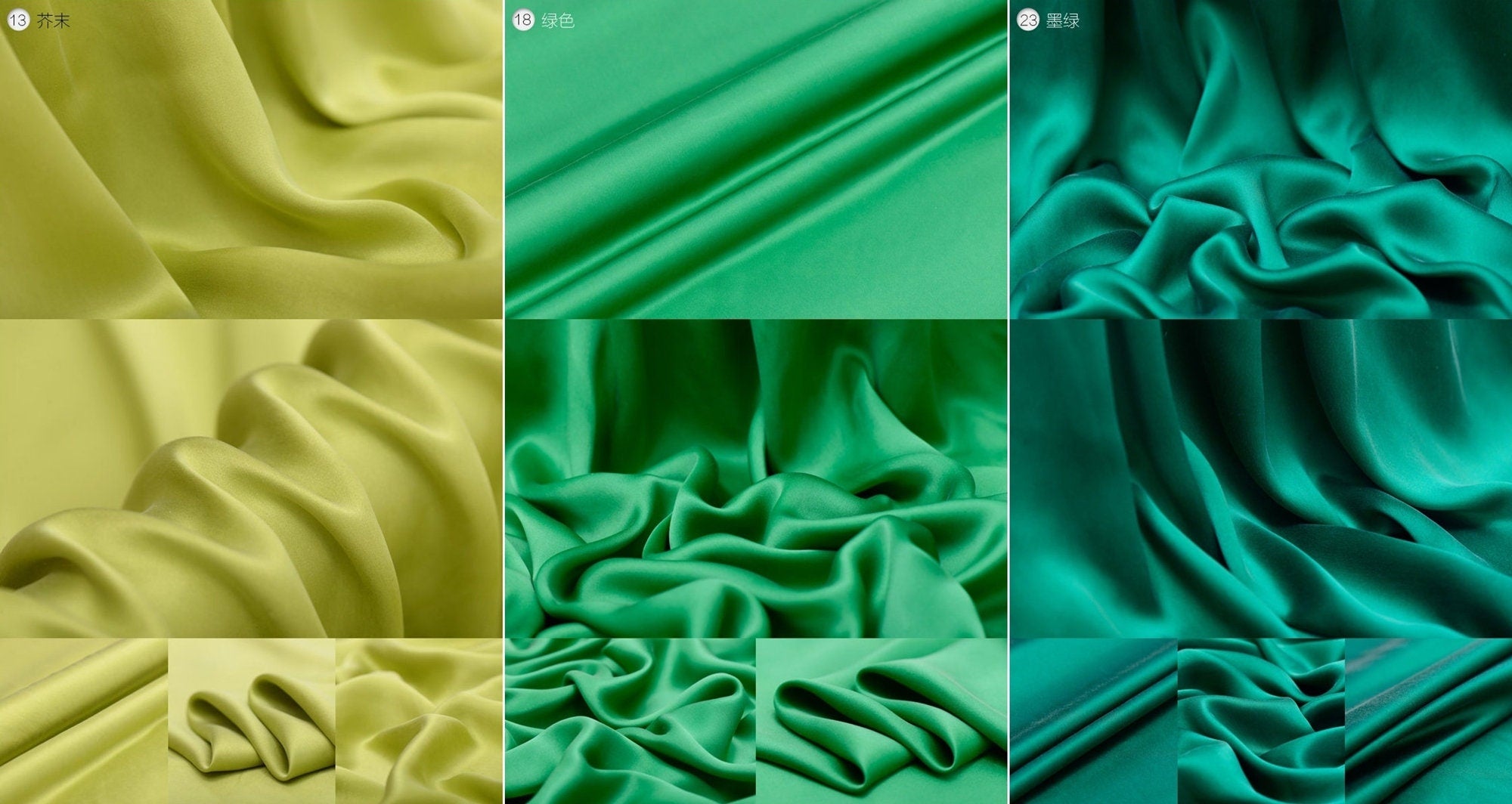 Stone-Wash Pure Silk Satin 24 Colors Fabric By the Yard