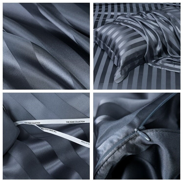 RUJU - 19 Momme Jacquard Silk Bedding Suite 4pcs