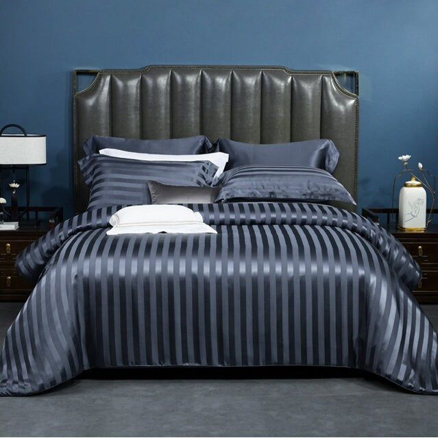 RUJU - 19 Momme Jacquard Silk Bedding Suite 4pcs