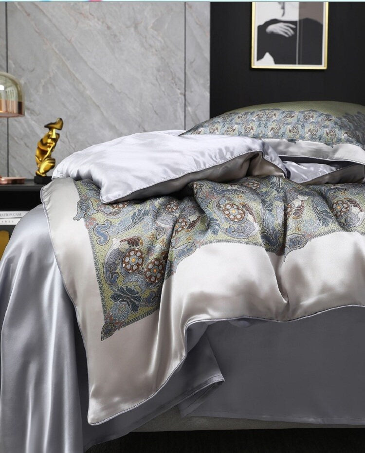FUQI DUODUO - 16 Momme 100% Silk Bedding 4pcs Suite
