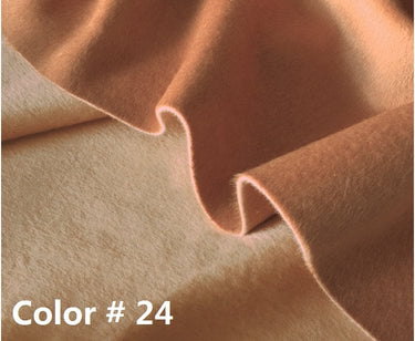 JUCHENG - Double Sided Double Colors Alpaca Wool Fabric - 150cm wide by the Yard