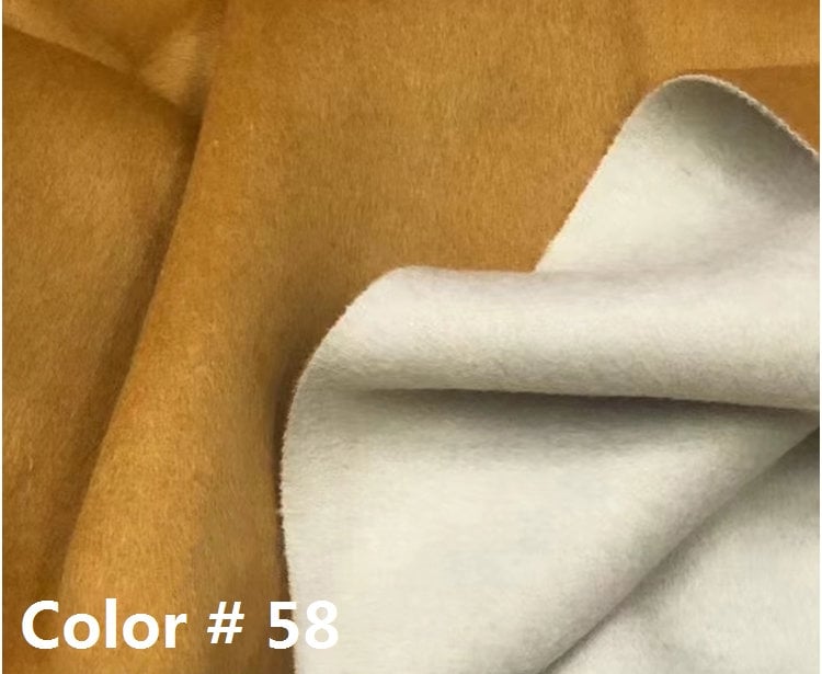 JUCHENG - Double Sided Double Colors Alpaca Wool Fabric - 150cm wide by the Yard