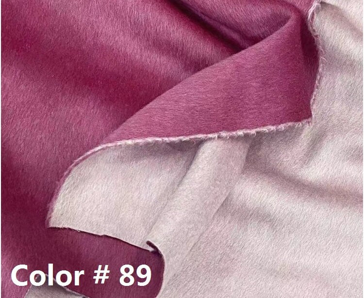 ZIFENHONG - Double Sided Double Colors Alpaca Wool Fabric - 150cm wide by the Yard