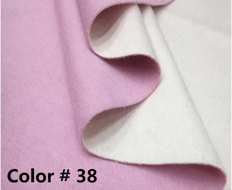 ZIFENHONG - Double Sided Double Colors Alpaca Wool Fabric - 150cm wide by the Yard