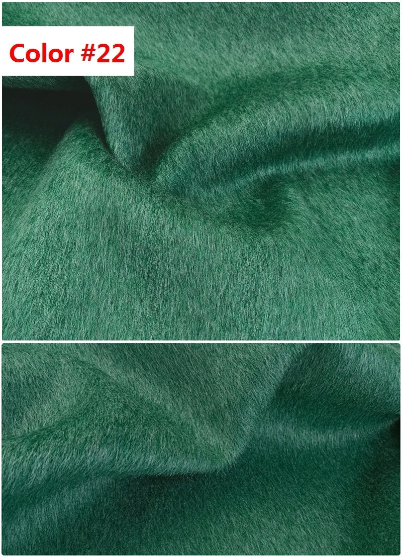 LVSEXI - Mixed Colors Double Faced Alpaca Wool Fabric - 150cm wide by the Yard