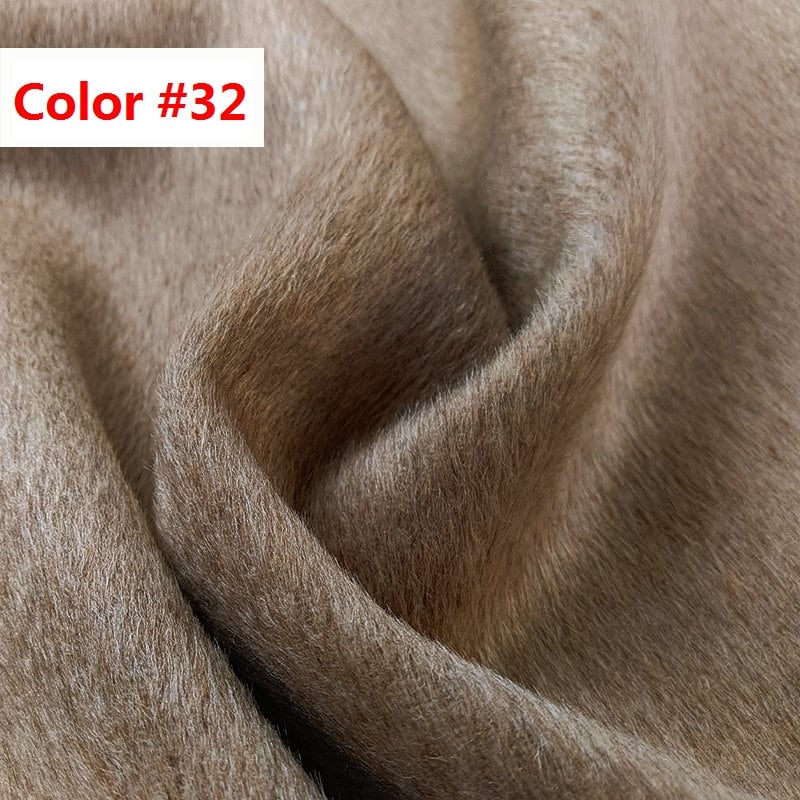 LVSEXI - Mixed Colors Double Faced Alpaca Wool Fabric - 150cm wide by the Yard