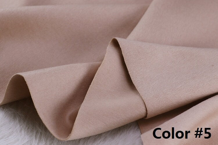 Color No. 1-10 Double Faced Alpaca Wool Fabric - 150cm wide by the Yard