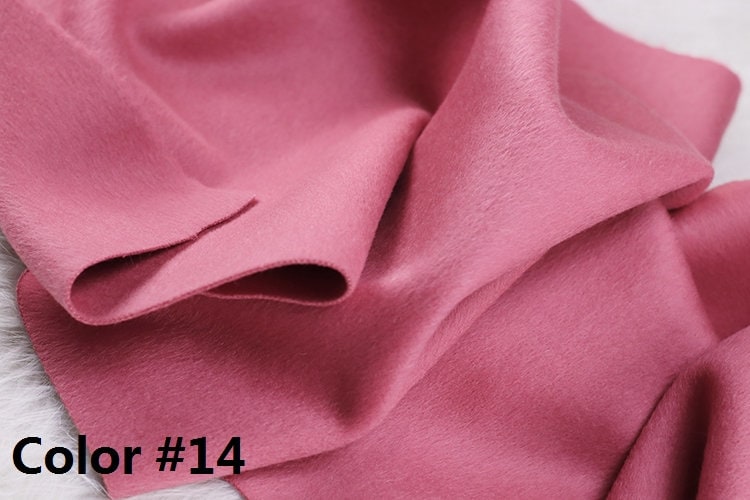 Color No. 11-20 Double Faced Alpaca Wool Fabric - 150cm wide by the Yard