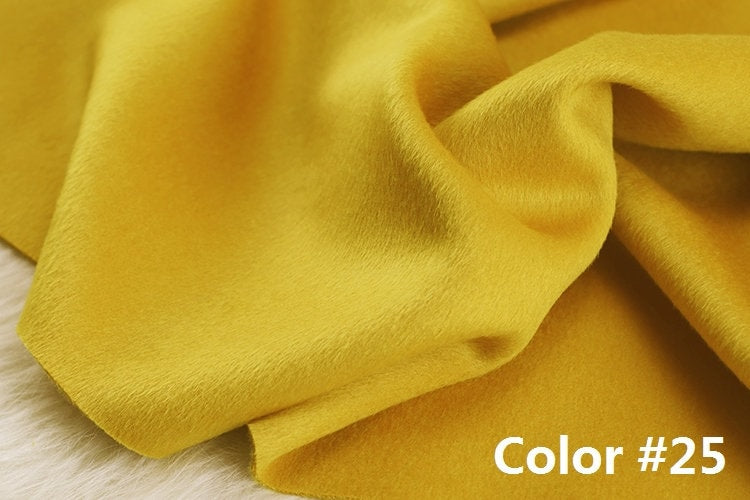 Color No. 21-30 Double Faced Alpaca Wool Fabric - 150cm wide by the Yard