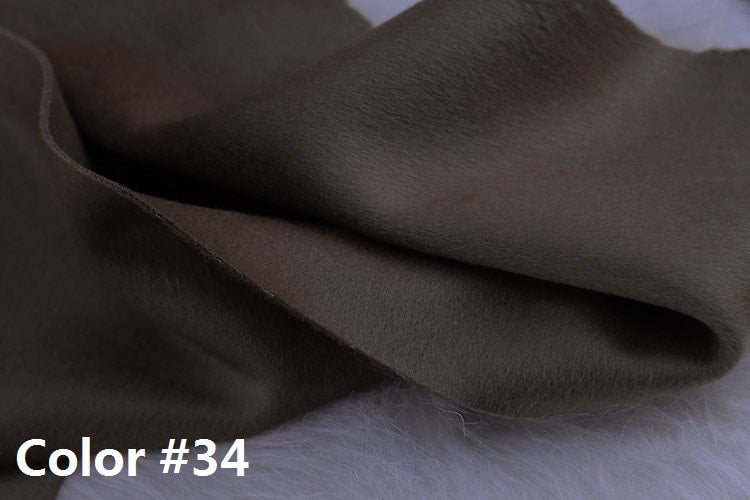 Color No. 31-40 Double Faced Alpaca Wool Fabric - 150cm wide by the Yard