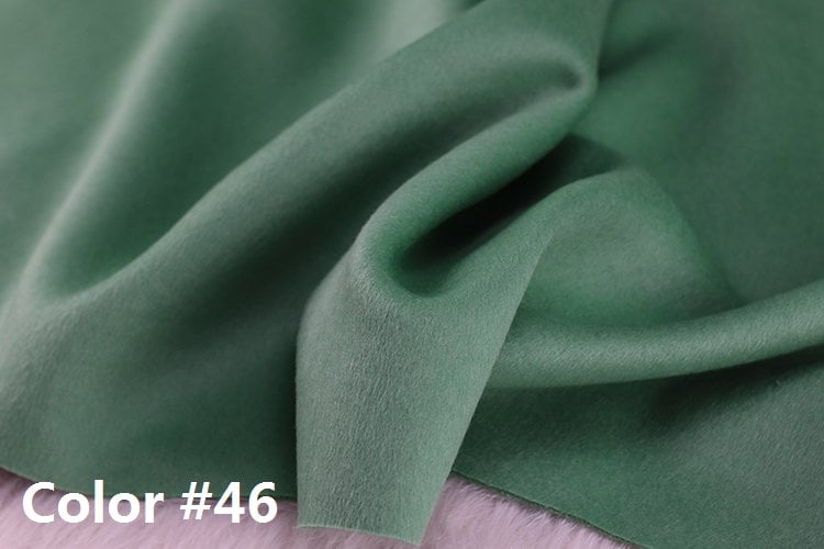 Color No. 41-50 Double Faced Alpaca Wool Fabric - 150cm wide by the Yard